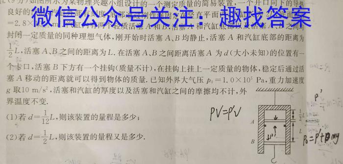 天一大联考 河北省沧州市高一年级2022-2023学年(下)教学质量监测.物理