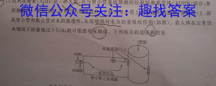 2023年安徽省中考信息押题卷(一)生物