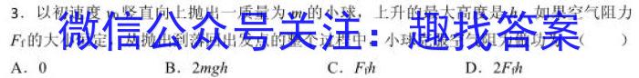 安徽省2024-2023学年度七年级下学期阶段评估（二）【7LR-AH】q物理