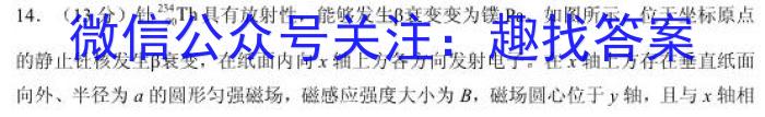 九师联盟 2022-2023学年高二洛阳强基联盟5月联考f物理