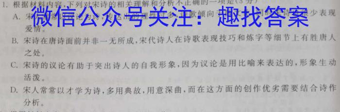 2023年广西初中学业水平适应性考试(压轴题)语文