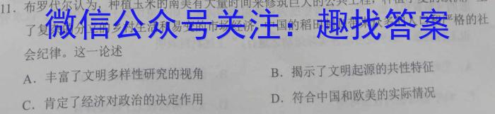 天一大联考 2022-2023学年高二年级阶段性测试(五)历史试卷