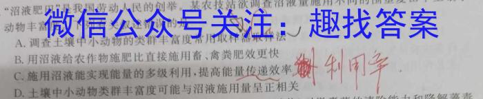 文博志鸿 2024年河南省普通高中招生考试模拟试卷(压轴一)数学