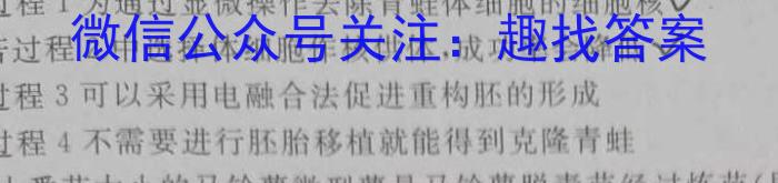 2023年河南省初中学业水平考试全真模拟(六)6数学