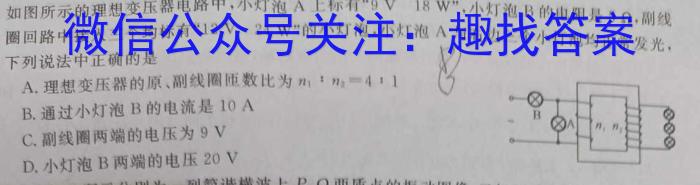 炎德英才大联考 长郡中学2023年上学期高一期末考试l物理