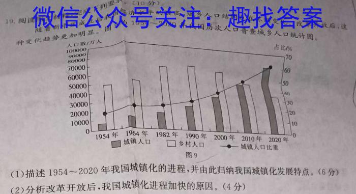 ［太原二模］太原市2023年初中学业水平模拟考试（二）q地理