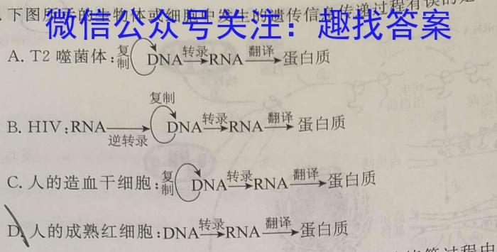 2023年岳阳县高三下学期新高考适应性测试生物