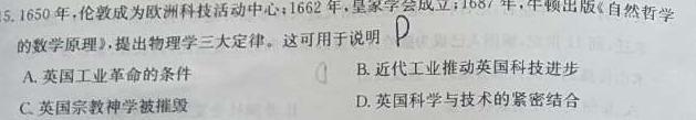 河南省2022~2023学年度八年级下学期阶段评估(二) 7L R-HEN政治y