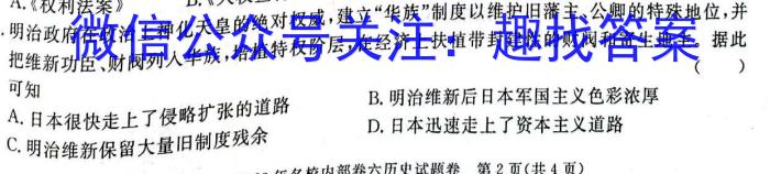 安徽省2022~2023学年度八年级下学期期末综合评估 8L AH历史