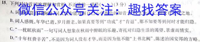 河南省2022~2023学年度八年级综合素养评估(七) R-PGZX B HEN语文
