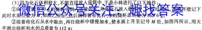 文博志鸿 2023年河北省初中毕业生升学文化课模拟考试(冲刺一)l物理