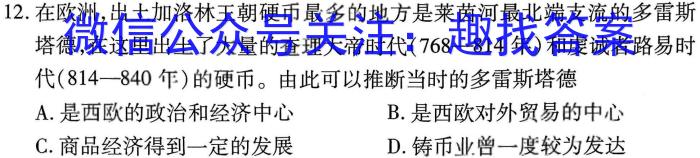 宝鸡教育联盟2022-2023学年度第二学期高二期末质量检测(23734B)历史