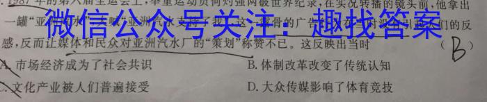 长郡、雅礼、一中、附中联合编审名校卷2023届高三月考试卷十(全国卷)历史