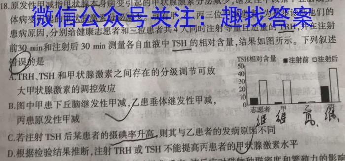 江西省2023年高一质量检测联合调考（23-504A）生物