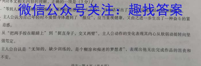 江西省2023届九年级考前适应性评估（三）（8LR）语文