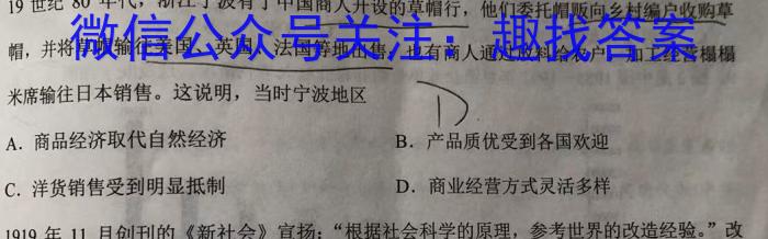 天一大联考2022-2023学年高二年级阶段性测试（四）历史