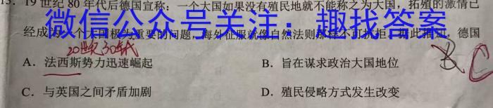 安徽省2022-2023学年八年级下学期期末综合评估（8LR-AH）历史