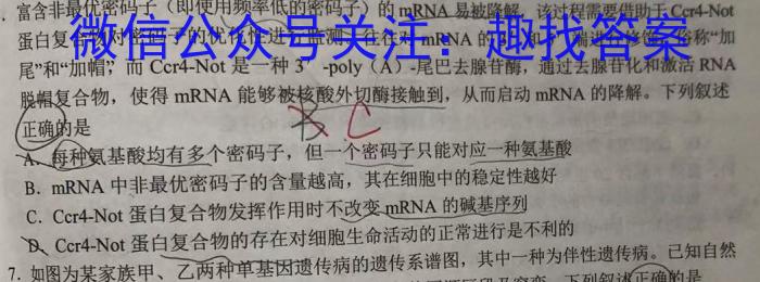 伯乐马 2023年普通高等学校招生新高考押题考试(三)数学