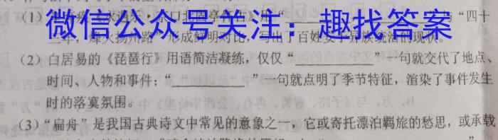 伯乐马 2023年普通高等学校招生新高考押题考试(一)语文