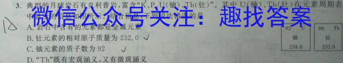 2023年陕西省初中学业水平考试·信息猜题卷（A）化学