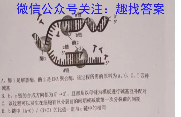 宝鸡教育联盟2022~2023学年度第二学期6月份高一等级性联考数学