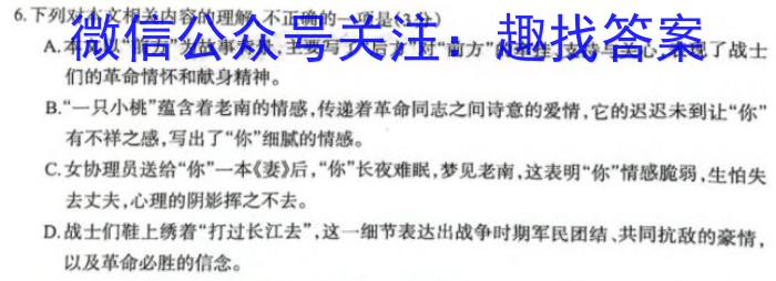 湖南省2023年上学期高二期末语文