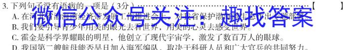 江西省2023年高一质量检测联合调考（23-504A）语文