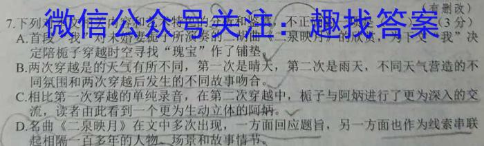 名校之约—2023河南省中招考试仿真试卷(A)语文