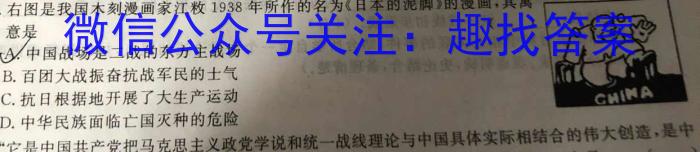 山西省忻州市2022~2023学年八年级第二学期期末教学质量监测(23-CZ261b)历史