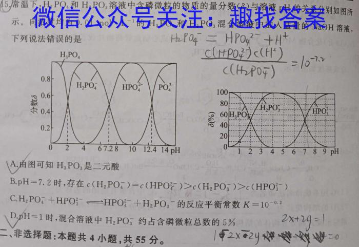 安徽省2023届九年级下学期教学评价三化学