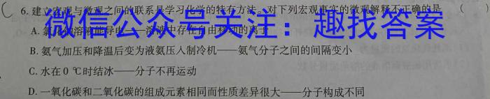 文博志鸿 2023年河南省普通高中招生考试模拟试卷(密卷一)化学