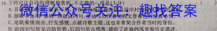 卓育云·2024-2023中考学科素养自主测评卷(八)语文