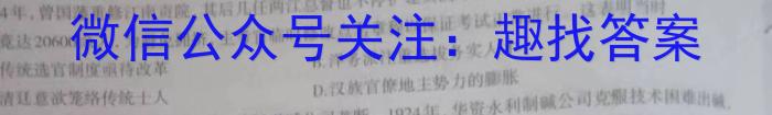 安徽省2023年中考导航总复习三轮模拟（二）历史