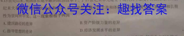 九师联盟2022—2023学年高二下学期6月摸底考试（X）历史