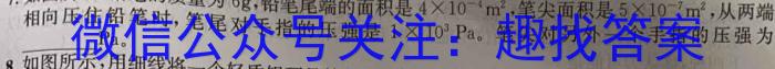 旬阳市2023年初中学业水平模拟考试(二)2f物理