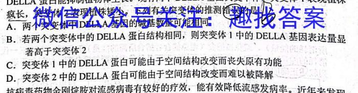 2023年陕西省初中学业水平考试全真模拟押题卷(二)数学