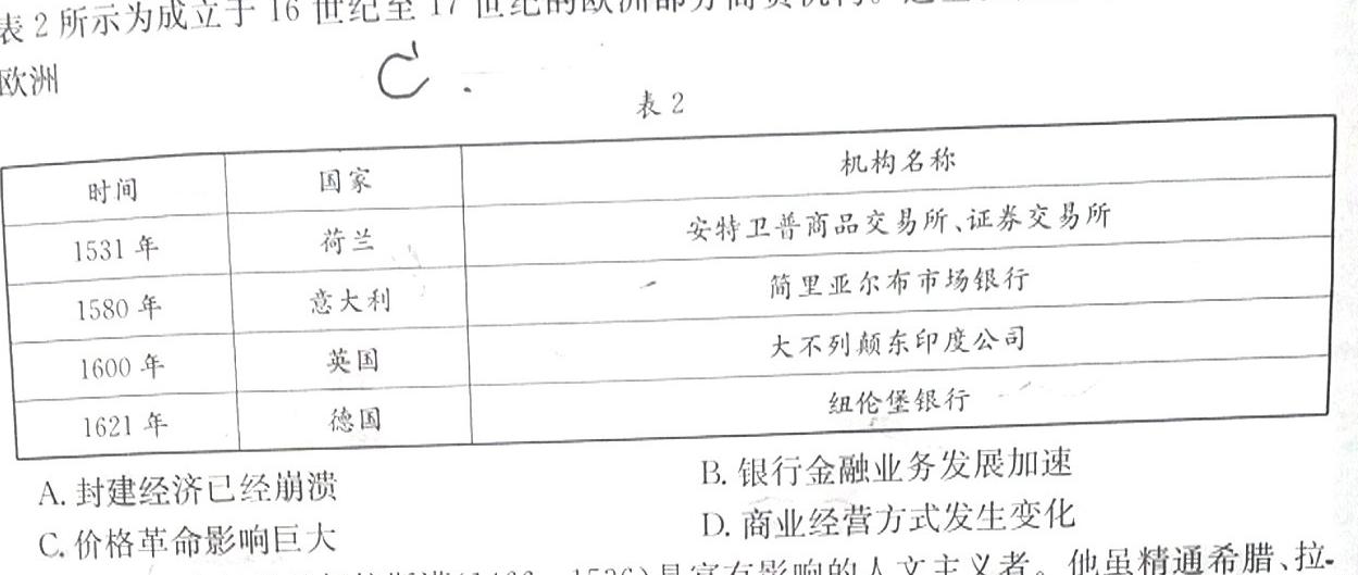 江西省2023届七年级第七次阶段适应性评估 R-PGZX A JX历史