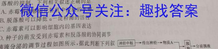 陕西省2024届高三1月联考数学