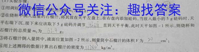 广西省2023年春季学期高一年级八校第二次联考l物理