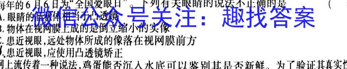 2023山西中考仿真卷（三）q物理