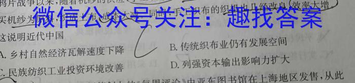 安徽省C20教育联盟2023年中考最后典题卷(二)历史