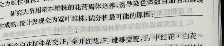 2022学年第二学期浙江强基联盟2023届高三仿真模拟卷(二)(23-FX09C)数学考试