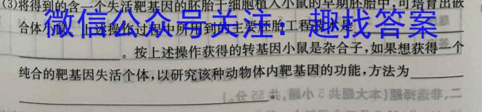 陕西省榆林市2023-2024学年度高一年级第一学期普通高中过程性评价质量检测数学