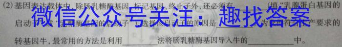 ［韶关一模］广东省韶关市2024届高三综合测试（一）数学