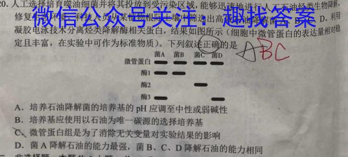 河北省2023-2024学年第二学期七年级学业水平检测二数学