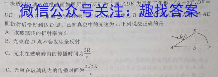 2023年河北大联考高三年级5月联考（517C·HEB）物理`