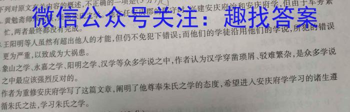 江西省宜春市2023年初中学业水平适应性考试（6月）语文