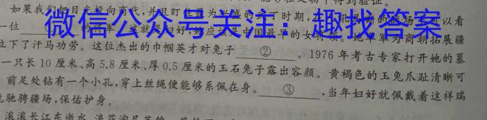 云南省2022~2023学年下学期巧家县高二年级期末考试(23-553B)语文