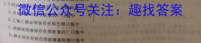 长郡、雅礼、一中、附中联合编审名校卷2023届高三月考试卷十(全国卷)化学