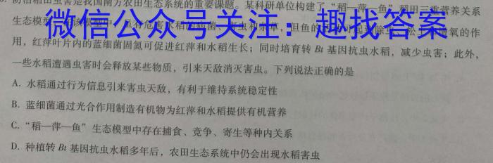 安徽省2023秋季阶段性质量调研评估检测(九年级)数学